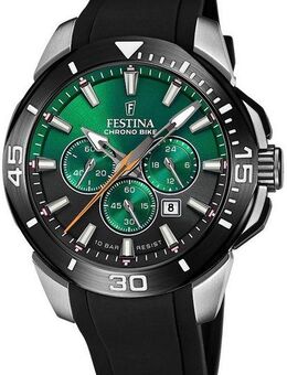 Festina Chronograph Chrono Bike F20642/C, Armbanduhr, Quarzuhr, Herrenuhr, Stoppfunktion, bis 10 bar wasserdicht