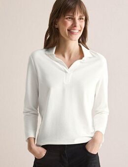CECIL Poloshirt mit 3/4 Ärmeln