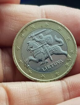 1 Euro Münze Lietuva ( Litauen ) 2015, Selten - Stolberg (Rheinland, Kupferstadt)