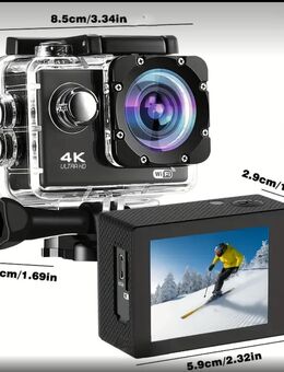 4K Ultra HD Action Cam,Kamera,20MP,WiFi,30m Wasserdicht,2"LCD Bildschirm - Herne