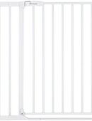 Hauck Türschutzgitter Clear Step Set 2 inklusive Verlängerung 21 cm, White, auch als Treppenschutzgitter verwendbar, 96-101 cm, flacher Durchgang in 00000