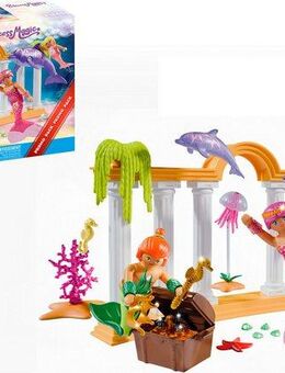 Playmobil® Meerjungfrauen-Schatz mit Delfinen (71861), Princess Magic Konstruktions-Spielset, (49 St), Made in Europe