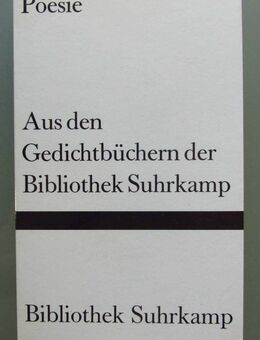 Poesie - Aus den Gedichtbüchern der Bibliothek Suhrkamp - Münster