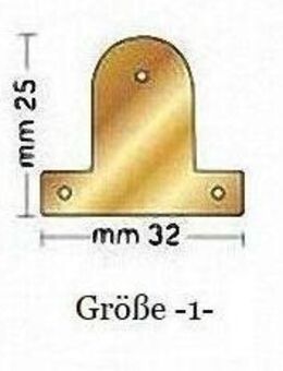 Keilrahmenbleche zur Befestigung von Keilrahmen in Bilderrahmen Größe 1 - Holzminden