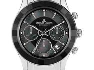 Jacques Lemans Chronograph Elegance 1-2151E, Quarzuhr, Armbanduhr, Damenuhr, Herrenuhr, Edelstahlarmband