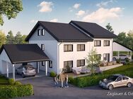 LebensWert ***** Neubau - Doppelhaushälfte - KfW 40 Energiesparhaus mit Carport in Lindberg bei Zwiesel ***** - Lindberg