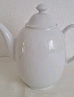 Porzellan Kaffeekanne Arzberg Kanne Teekanne Deckel Gesamthöhe 24cm weiß - Essen