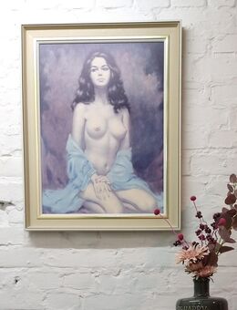 Akt Druck 60er 70er Vintage MidCentury retro - Ginsheim-Gustavsburg