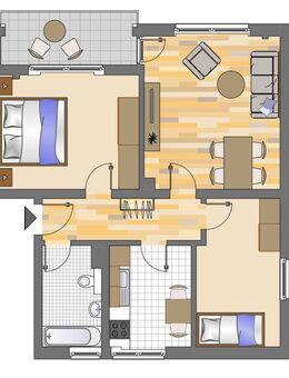 Demnächst frei! 3-Zimmer-Wohnung in Gelsenkirchen Hassel - Gelsenkirchen