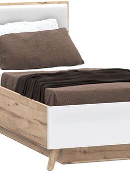 FORTE Stauraumbett Vankka viel Stauraum, skandinavisches Design, Made in Europe, aufklappbarer Lattenrost, weitere Produkte zur Serie erhältlich