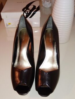 Nine West Peeptoes, Leder, Absatz 11,5 cm, Pumps, sexy, 41,5, black, offen - Berlin Steglitz-Zehlendorf