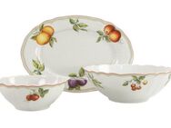 CreaTable Servier-Set Flora Orchard, Porzellan, (Set, 3-tlg., 1 Platte, 2 Schüsseln)