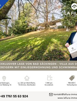 In exklusiver Wohnlage - ca. 333 qm Wohnfläche mit Einliegerwohnung zur freien Verfügung - Bad Säckingen