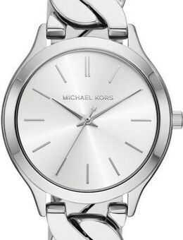 MICHAEL KORS Quarzuhr SLIM RUNWAY CHAIN MK7474, Armbanduhr, Damenuhr, Edelstahlarmband