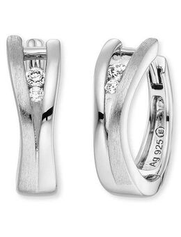 Engelsrufer Paar Creolen Xena, mit Zirkonia (synth)