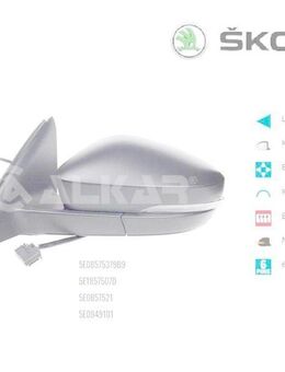 AUSSENSPIEGEL LINKS ELEK KON BEH SKODA OCTAVIA 3 5E3 5E0857521 - Dortmund Wickede