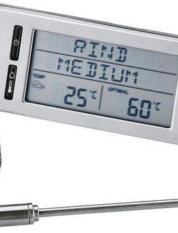 RÖSLE Grillthermometer SlideX, 25086, digitaler Kerntemperaturmesser, 5 Stufen, –20 / +250 °C