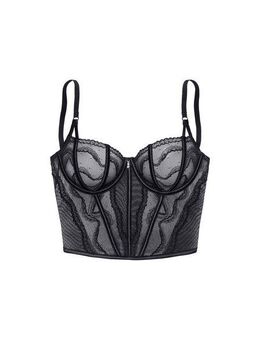 LASCANA Corsage mit Bügel aus hauchzarter Spitze, transparente Unterwäsche, Reizwäsche