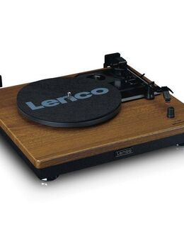 Lenco Plattenspieler mit Bluetooth und 2 externen Lautsprechern Plattenspieler (Riemenantrieb)