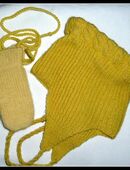 Babymütze und Handschuhe, liebevolle Handarbeit, alt in 57572