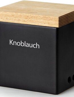 Continenta Vorratsdose, Holz, Keramik, (1-tlg), Knoblauchtopf