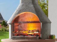 Buschbeck Grillkamin Cortina, robuster Beton-Kamin mit Grillrost, BxTxH: 110x65x206 cm