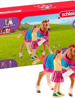 Schleich® Spielfigur HORSE CLUB, Fohlen mit Decke (42361)