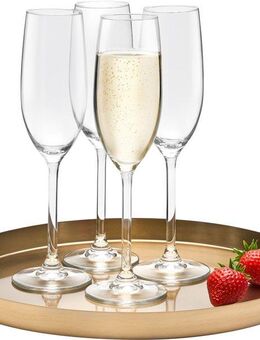 van Well Sektglas Ida, Glas, spülmaschinengeeignet, 21 cl, 4-teilig