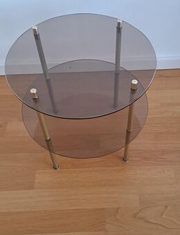 Tisch - Beistelltischchen aus Glas/Metall - Friedrichshafen