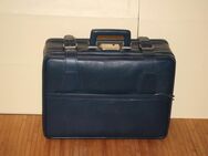 VINTAGE Reisetasche Wochenendtasche Reisekoffer Tasche Leder blau - Jork