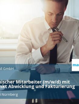 Kaufmännischer Mitarbeiter (m/w/d) mit Schwerpunkt Abwicklung und Fakturierung - Schwaig (Nürnberg)