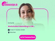 Werkstudent Marketing & CSR (m/w/d) - München