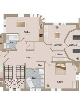 Elegantes Wohnen in Traumlage: 4 Zimmer, 157 qm Wohnfl., mit Gartennutzung - Malsch (Landkreis Karlsruhe)