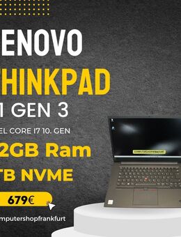 Lenovo Thinkpad P1 Gen.3,Intel Core i7-10850H,32GB Ram,1TB NVME,Nvidia - Frankfurt (Main) Griesheim