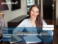 Assistenz (m/w/d) der Geschäftsführung (Teilzeit) - München