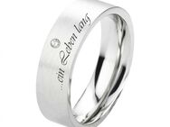 Damenring Edelstahl DE123 mit Zirkonia - Diamant - Aholming