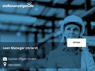 Lean Manager (m/w/d) - Herrstein