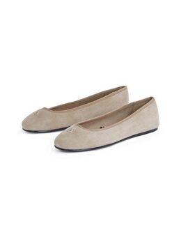 Tommy Hilfiger TH HARDWARE SUEDE BALLERINA Ballerina, Flats, Businessschuh, Bequemschuh, Schlupfschuh mit TH-Logo