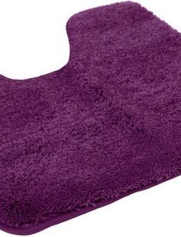 KiNZLER Badematte Chaozhou, Höhe 20 mm, rutschhemmend beschichtet, fußbodenheizungsgeeignet, Polyester, WC-Vorleger mit Ausschnitt, Badteppich, Uni Farben, weich, als rechteckig, rund & Set erhältlich