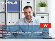 Referent (m/w/d) Steuern & Tax Compliance (national) - Ulm