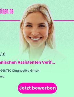 Technischen Assistenten (m/w/d) Verification & Validation - MTA, BTA oder CTA - Mainz