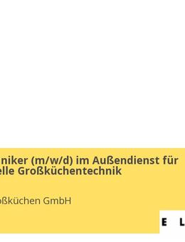 Servicetechniker (m/w/d) im Außendienst für professionelle Großküchentechnik - Kempen