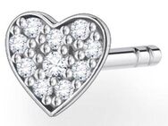 THOMAS SABO Single-Ohrstecker Herz pavé silber, H2145-051-14, mit Zirkonia (synth)