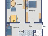 Attraktiver Kaufpreis ! Vermietete 2,5- Raum ETW mit Balkon in Düsseldorf-Benrath zur Anlage ! - Düsseldorf