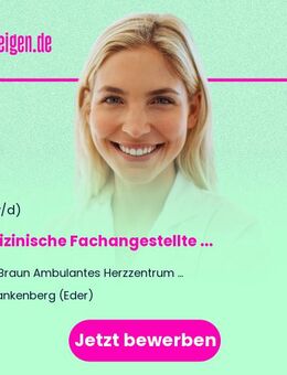 Medizinische Fachangestellte (w/m/d) Ambulantes Herzzentrum Frankenberg - Frankenberg (Eder)