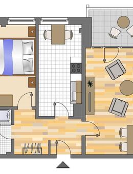 Demnächst frei! 2-Zimmer-Wohnung in Düsseldorf Hassels - Düsseldorf