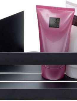 SCHÖNER WOHNEN-Kollektion Eckregal »Meleto«, Eckablage aus Edelstahl fürs Bad, Anbringung ohne Bohren mit Klebepad