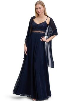 Vera Mont Multifunktionstuch Vera Mont Damen Chiffonstola schmal geschnitten, Material