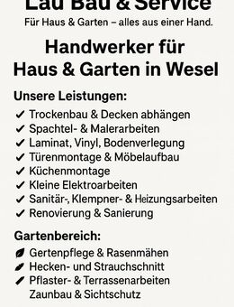 Lau Bau & Service – Handwerker für Haus & Garten in Wesel - Wesel