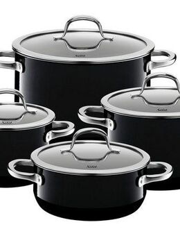 Silit Topf-Set Silargan Passion, mit Glasdeckeln, Silargan® (Set, 8-tlg), für alle Herdarten geeignet, Induktion, Made in Germany